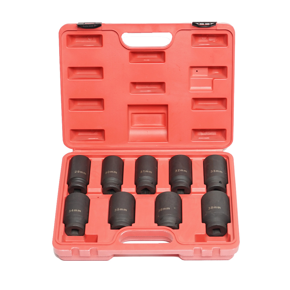 9PCS Deep impact Axle Nut Socket Set
