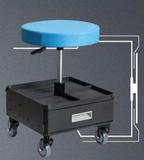 3-drawer auto repair tool storage creeper seat movable rolling craftsman seat BO403