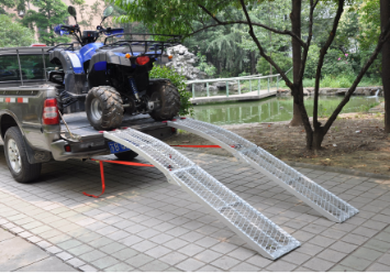 680kgs Arched Aluminum Ramp- Foldable Mesh Style